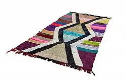 Marokkansk berber tæppe Boucherouite 135 x 255 cm