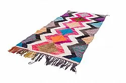 Marokkansk berber tæppe Boucherouite 120 x 265 cm