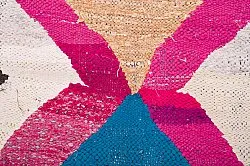 Marokkansk berber tæppe Boucherouite 120 x 265 cm