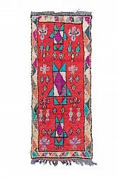 Marokkansk berber tæppe Boucherouite 245 x 95 cm