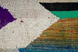 Marokkansk berber tæppe Boucherouite 130 x 230 cm