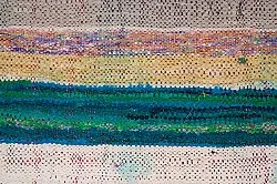 Marokkansk berber tæppe Boucherouite 145 x 295 cm