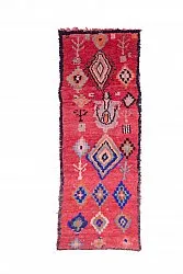 Marokkansk berber tæppe Boucherouite 240 x 90 cm