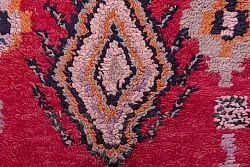 Marokkansk berber tæppe Boucherouite 240 x 90 cm