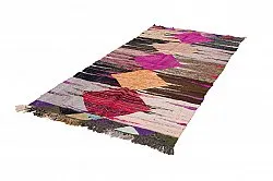 Marokkansk berber tæppe Boucherouite 130 x 275 cm