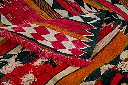 Marokkansk berber tæppe Boucherouite 150 x 365 cm