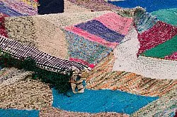 Marokkansk berber tæppe Boucherouite 130 x 275 cm