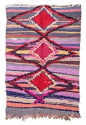 Marokkansk berber tæppe Boucherouite 210 x 130 cm