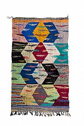 Marokkansk berber tæppe Boucherouite 130 x 220 cm