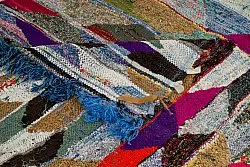 Marokkansk berber tæppe Boucherouite 150 x 255 cm