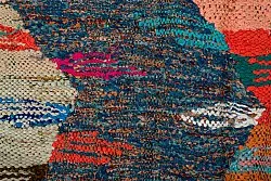 Marokkansk berber tæppe Boucherouite 135 x 265 cm