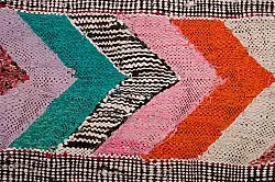 Marokkansk berber tæppe Boucherouite 150 x 275 cm