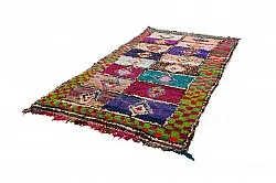 Marokkansk berber tæppe Boucherouite 145 x 305 cm