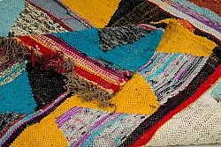 Marokkansk berber tæppe Boucherouite 135 x 270 cm