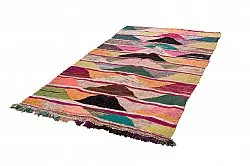 Marokkansk berber tæppe Boucherouite 135 x 265 cm
