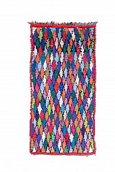 Marokkansk berber tæppe Boucherouite 230 x 115 cm