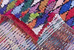 Marokkansk berber tæppe Boucherouite 230 x 115 cm
