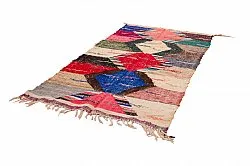 Marokkansk berber tæppe Boucherouite 125 x 240 cm