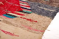 Marokkansk berber tæppe Boucherouite 125 x 240 cm