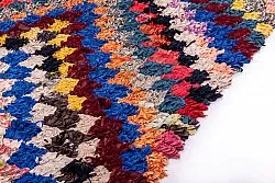 Marokkansk berber tæppe Boucherouite 180 x 110 cm