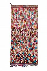 Marokkansk berber tæppe Boucherouite 300 x 135 cm