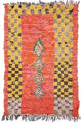 Marokkansk berber tæppe Boucherouite 220 x 140 cm