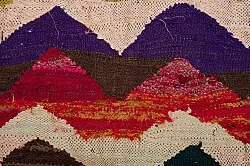 Marokkansk berber tæppe Boucherouite 140 x 295 cm