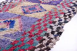 Marokkansk berber tæppe Boucherouite 225 x 125 cm