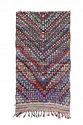 Marokkansk berber tæppe Boucherouite 230 x 125 cm