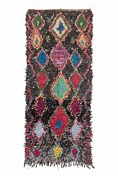 Marokkansk berber tæppe Boucherouite 255 x 110 cm