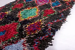 Marokkansk berber tæppe Boucherouite 255 x 110 cm