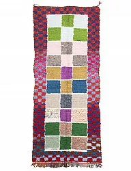 Marokkansk berber tæppe Boucherouite 280 x 115 cm
