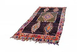 Marokkansk berber tæppe Boucherouite 280 x 130 cm