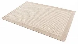 Uldtæppe - Luxor (beige/hvid)