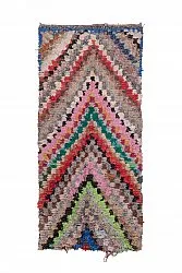 Marokkansk berber tæppe Boucherouite 250 x 110 cm