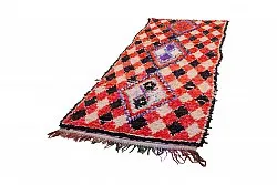 Marokkansk berber tæppe Boucherouite 255 x 105 cm