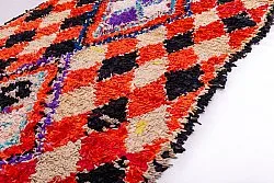 Marokkansk berber tæppe Boucherouite 255 x 105 cm