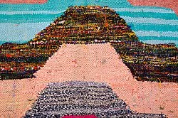 Marokkansk berber tæppe Boucherouite 145 x 235 cm