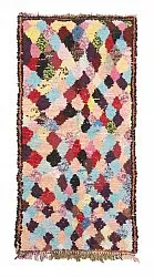 Marokkansk berber tæppe Boucherouite 170 x 80 cm