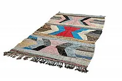 Marokkansk berber tæppe Boucherouite 140 x 255 cm
