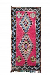 Marokkansk berber tæppe Boucherouite 275 x 130 cm