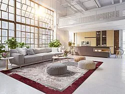 Wilton-tæppe - Peri (rød/multi)