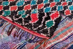 Marokkansk berber tæppe Boucherouite 395 x 180 cm