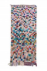 Marokkansk berber tæppe Boucherouite 240 x 110 cm