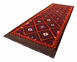 Orientalsk kelimtæppe 379 x 173 cm