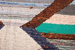 Marokkansk berber tæppe Boucherouite 130 x 250 cm