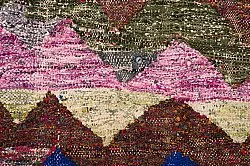 Marokkansk berber tæppe Boucherouite 125 x 245 cm