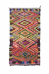 Marokkansk berber tæppe Boucherouite 235 x 125 cm