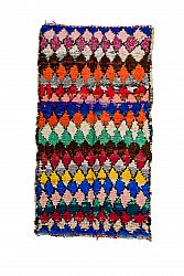 Marokkansk berber tæppe Boucherouite 215 x 115 cm
