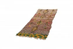 Marokkansk berber tæppe Boucherouite 230 x 80 cm
